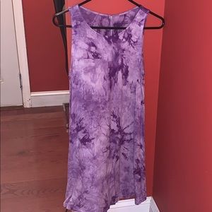 Tie dye purple dress
